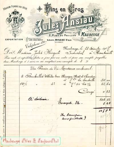 facture société Ansiau